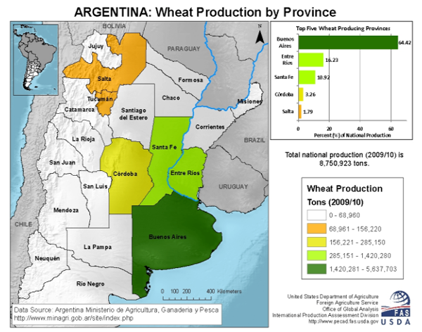 Argentina Wheat By Province